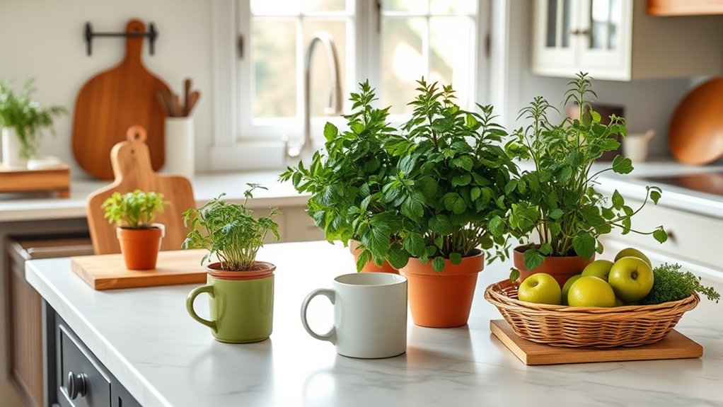 add greenery and personal touches