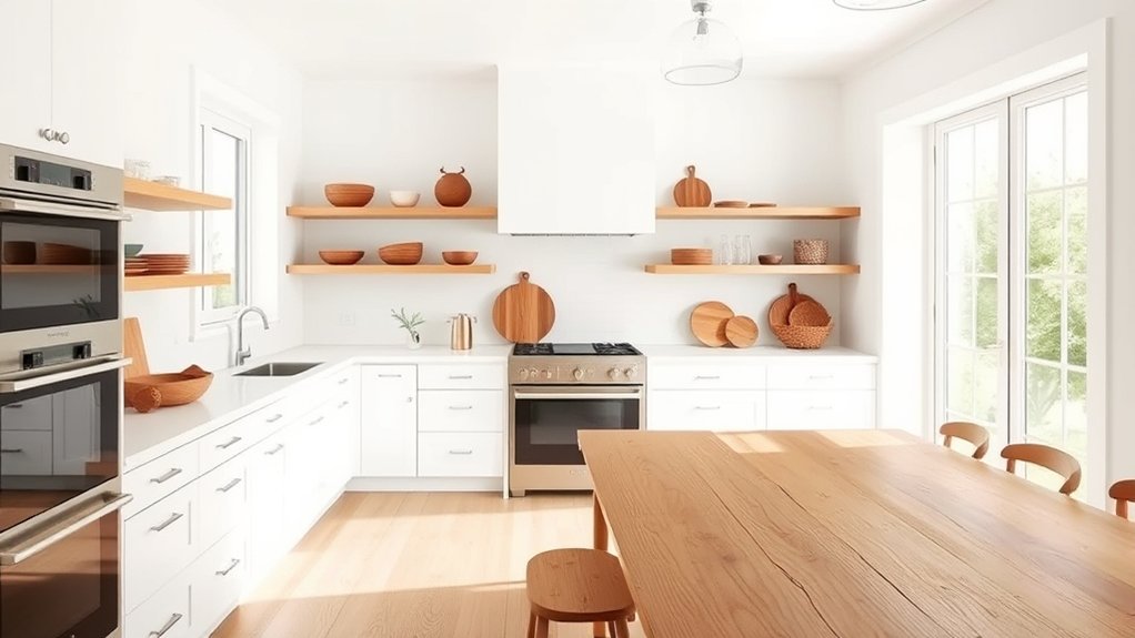add warmth with wooden accents