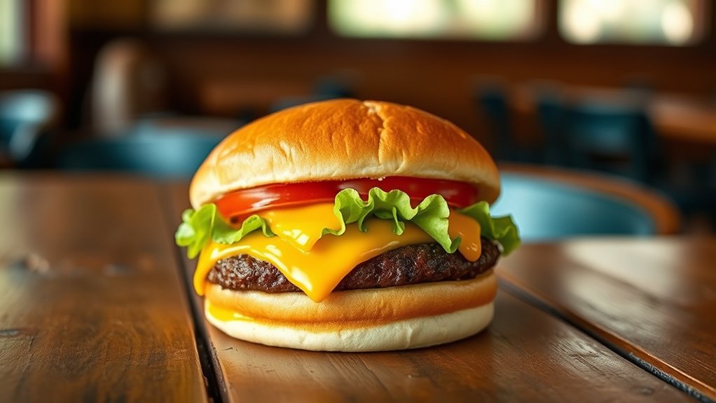 affordable classic cheeseburger