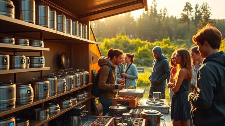 buying camp kitchen equipment