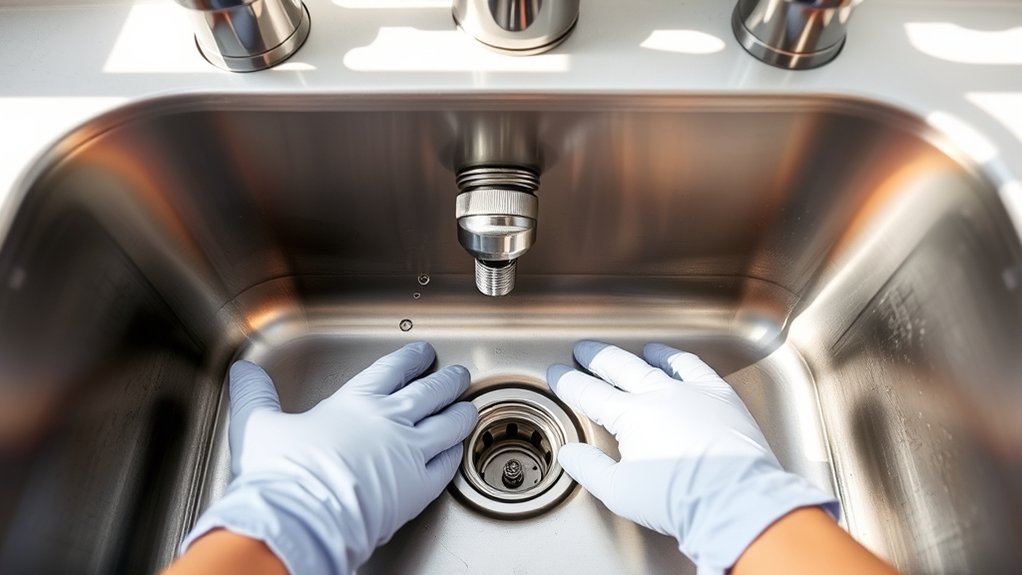 clean and inspect drain trap