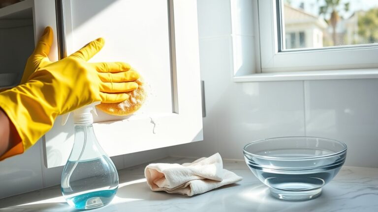 clean degrease cabinets efficiently