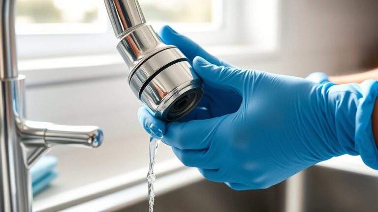 clean faucet head easily