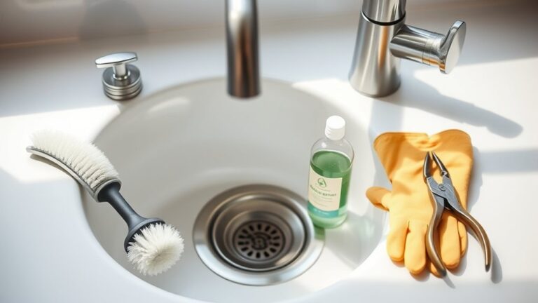 clean kitchen drain easily