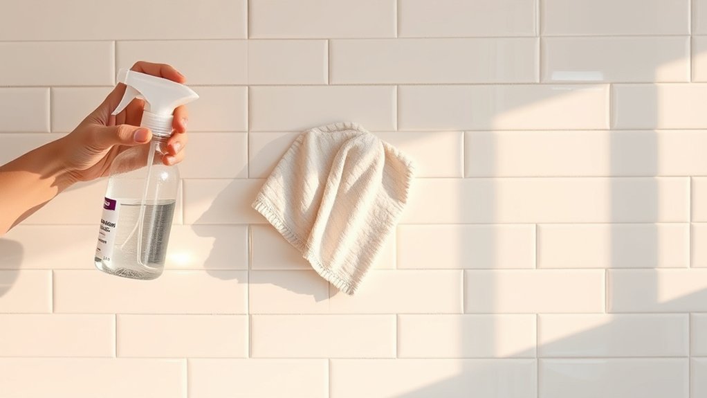 clean kitchen tiles easily