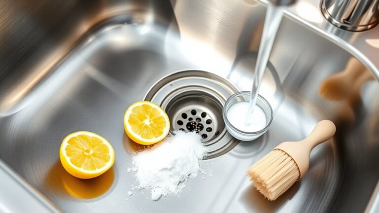 clean sink drain odors