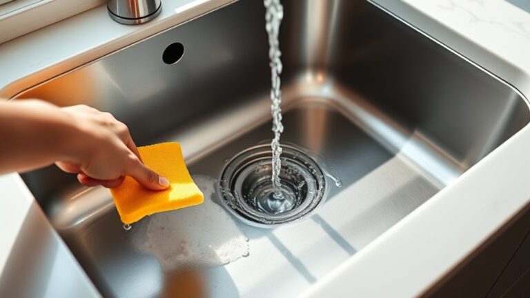 clean sink in three steps
