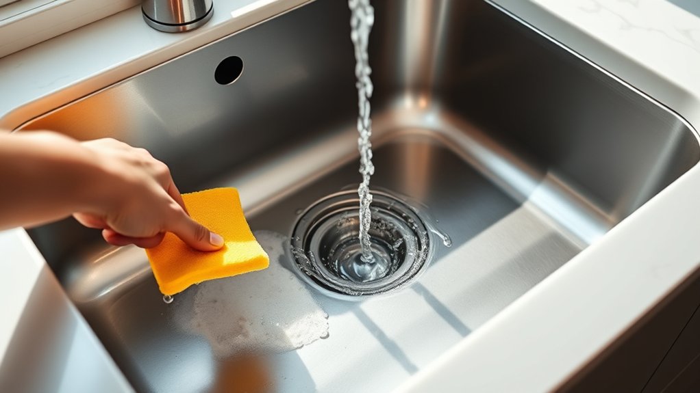 clean sink in three steps