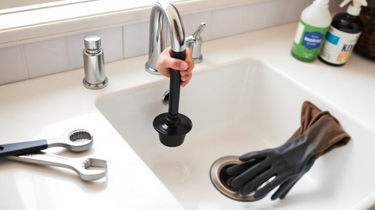 clear kitchen sink clog