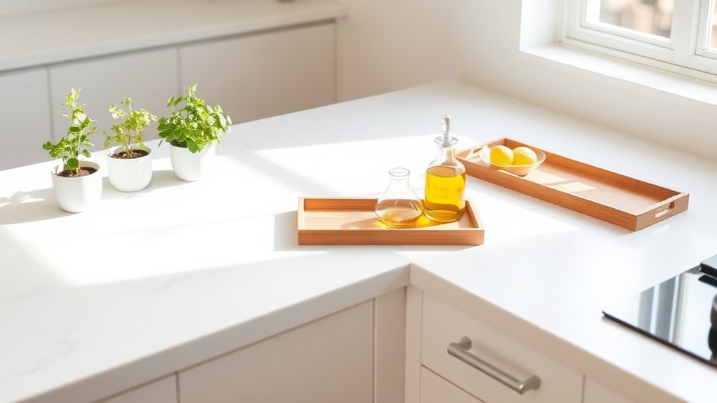 cohesive coordinated kitchen decor