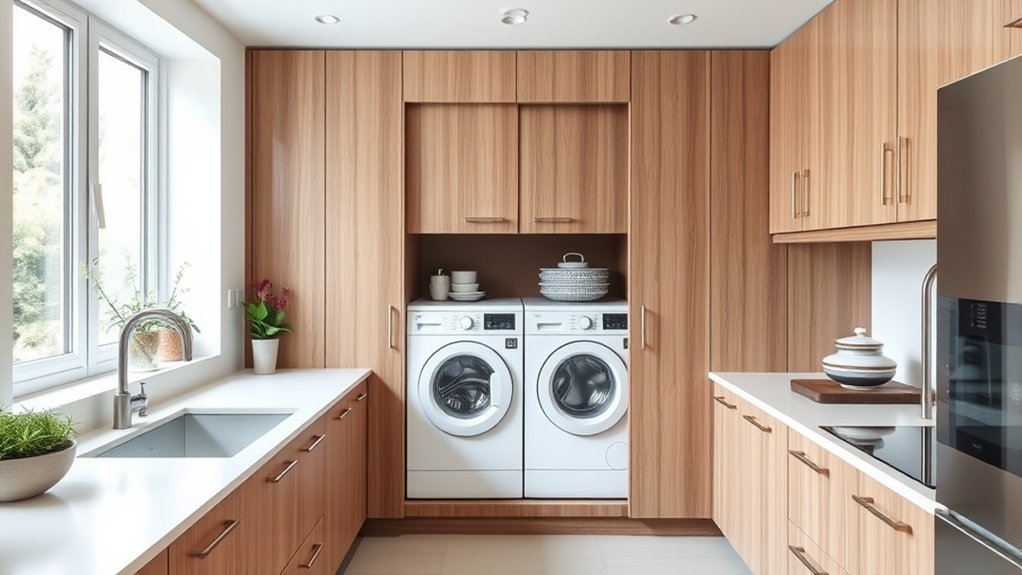 conceal laundry appliances stylishly