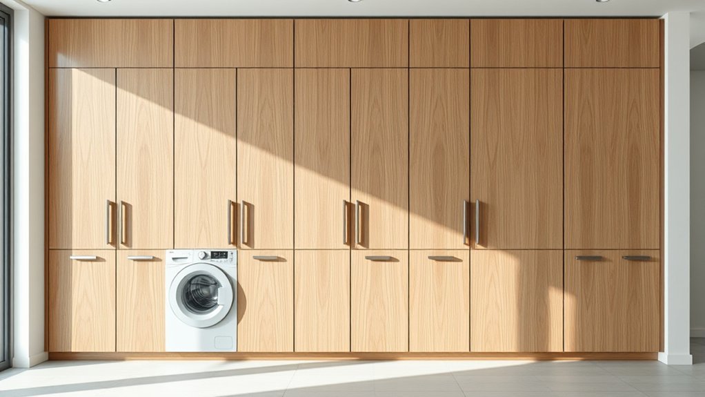 concealed accessible laundry cabinets