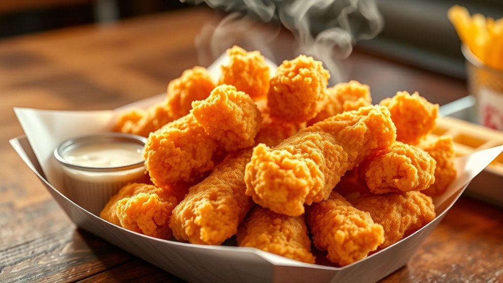 crispy juicy chicken strips
