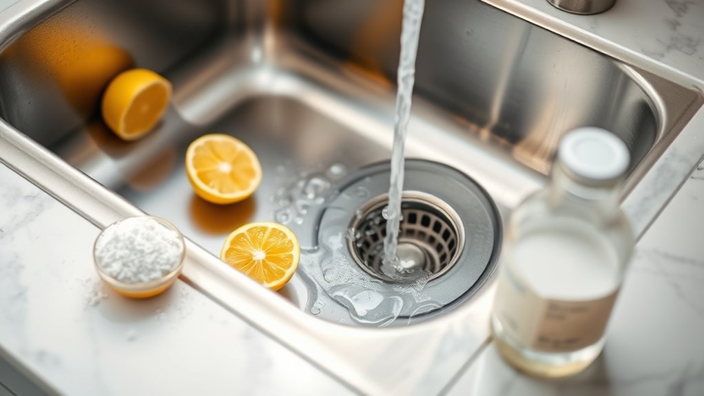 drain buildup causes odors