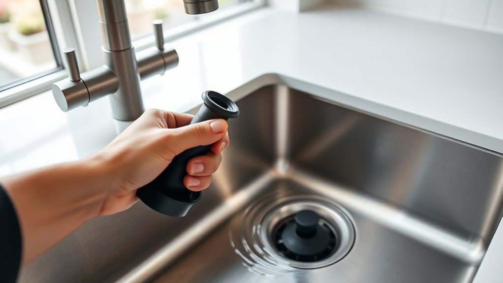 effective sink drain plunging