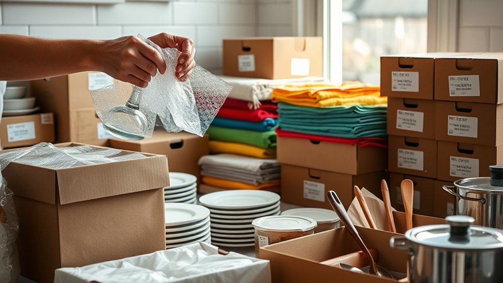 efficient kitchen packing tips