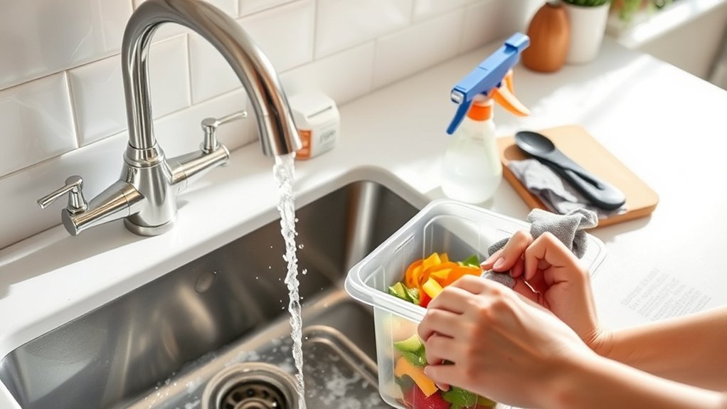 eliminate food and sanitize