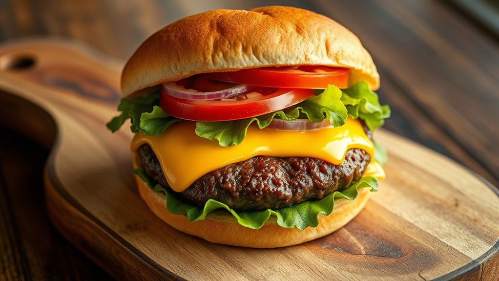 fresh high quality classic burger