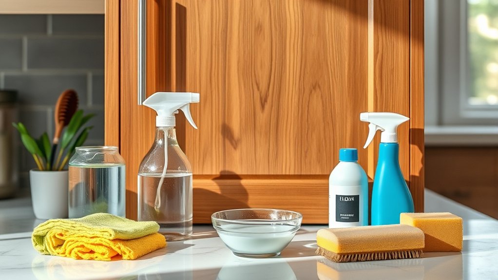 gather supplies for cleaning