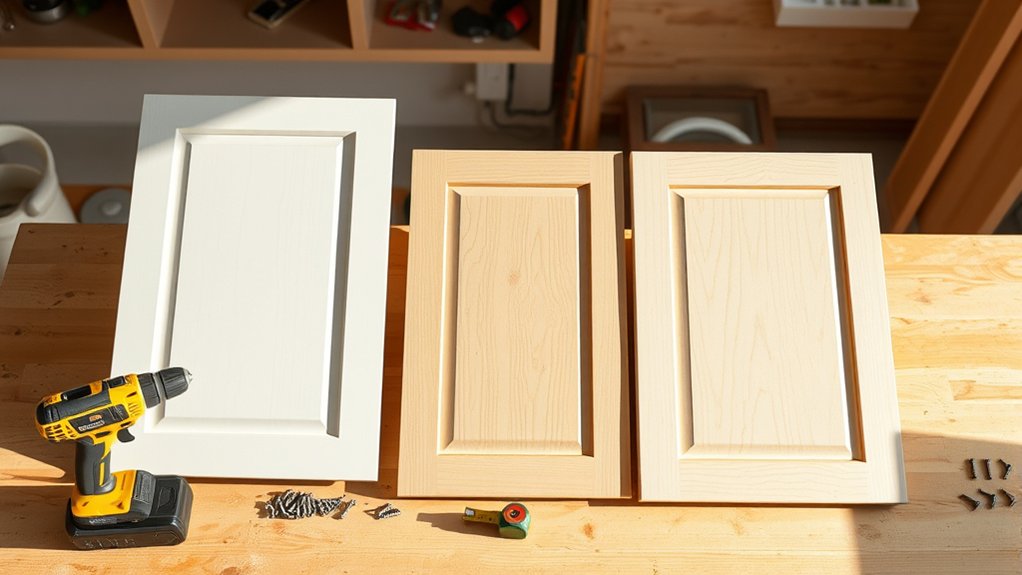 gather tools and cabinet materials