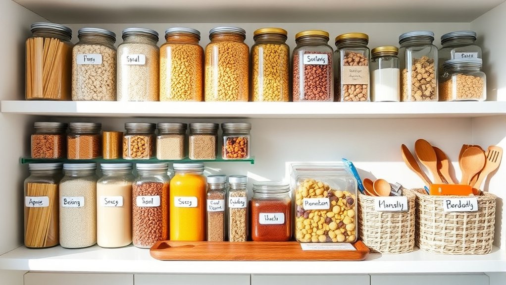 group similar kitchen items efficiently