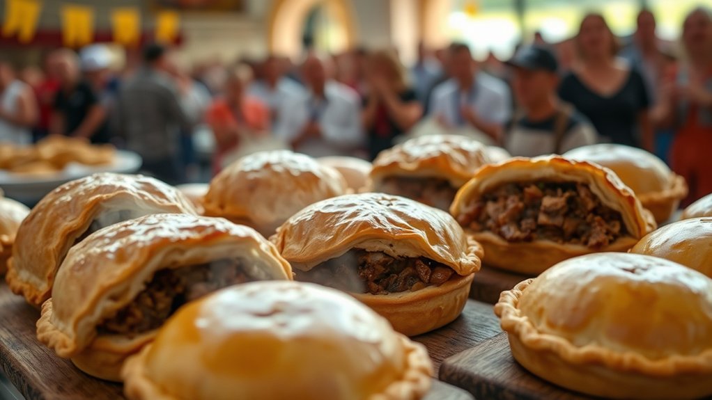 hearty meat pie feast