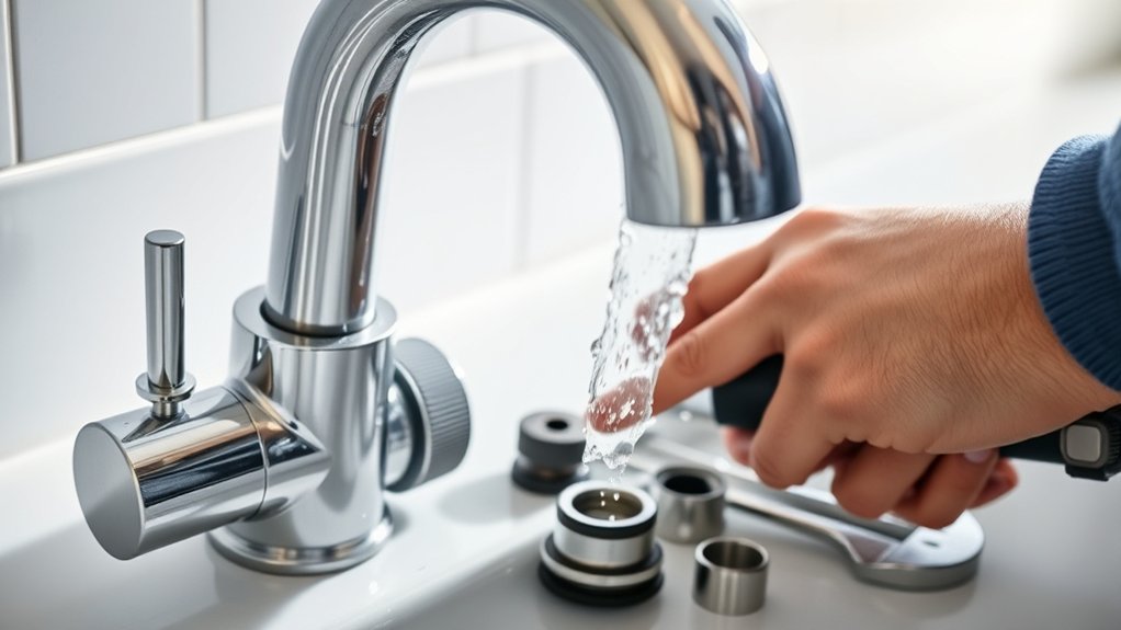inspect faucet components thoroughly