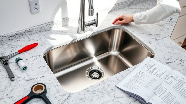 installing a kitchen sink