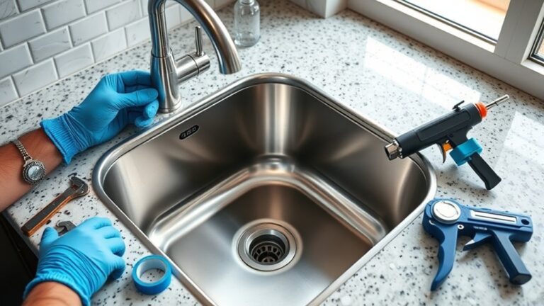 installing a kitchen sink