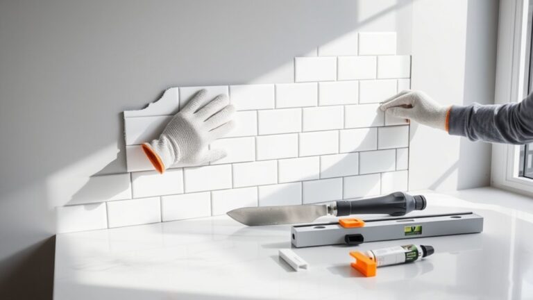 installing kitchen backsplash