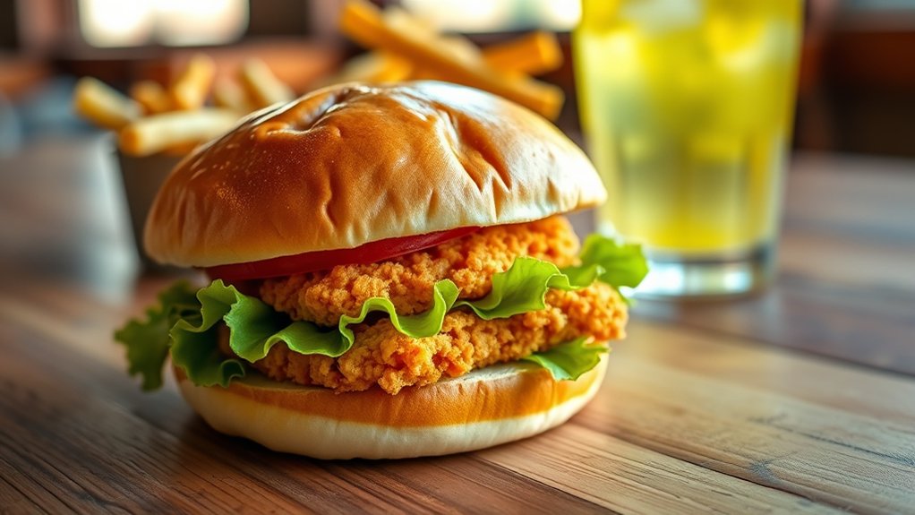 juicy seasoned chicken sandwich