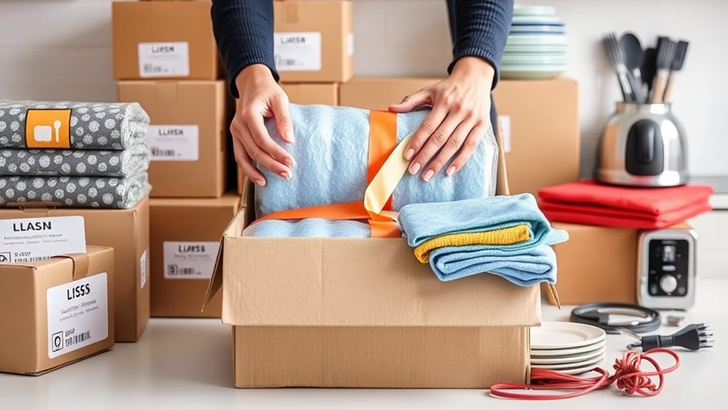 kitchen packing tips