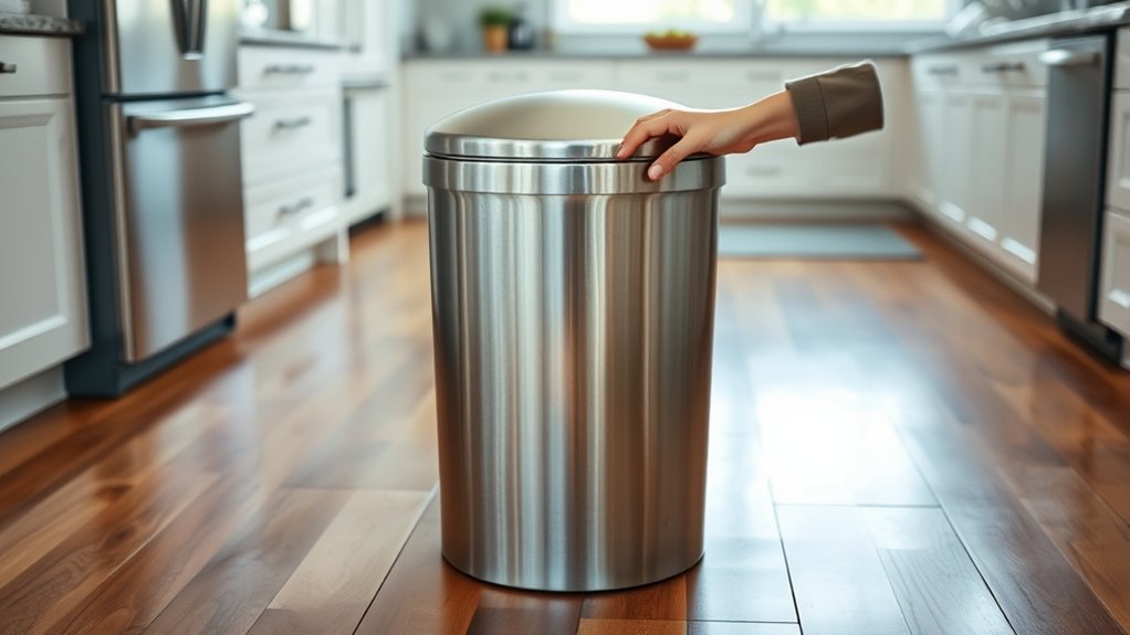 kitchen trash can capacity