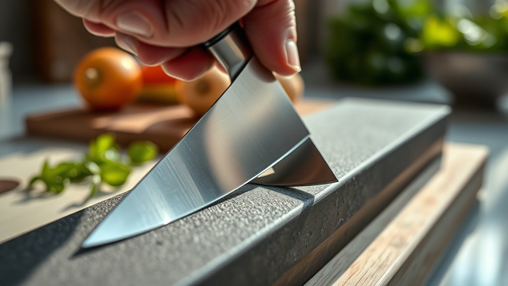maintain consistent sharpening technique