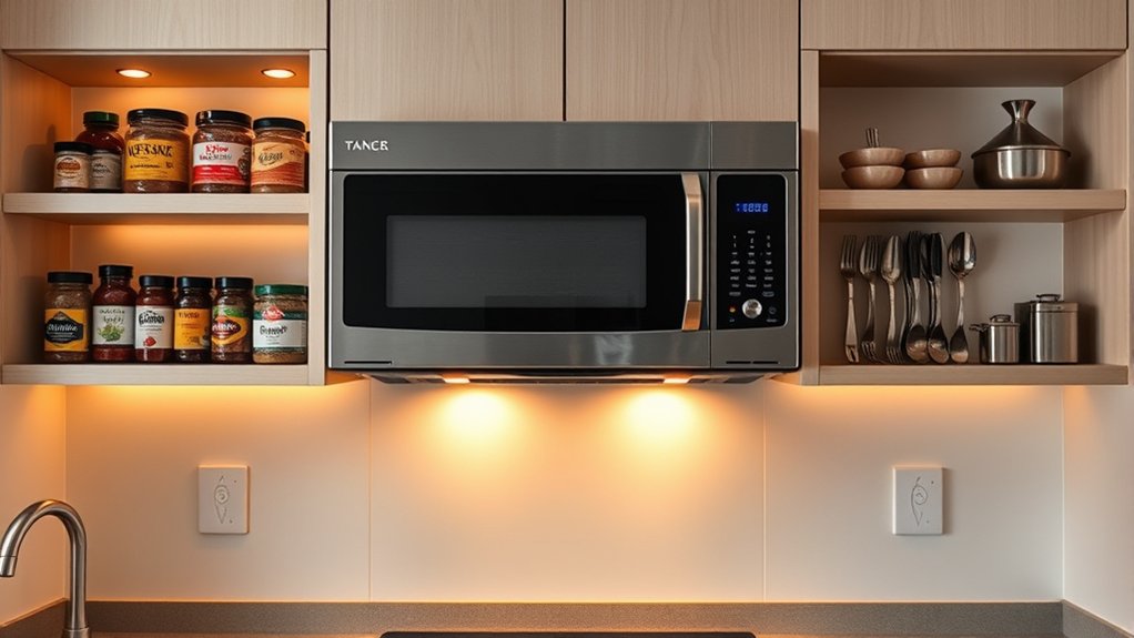 microwave above stove safety