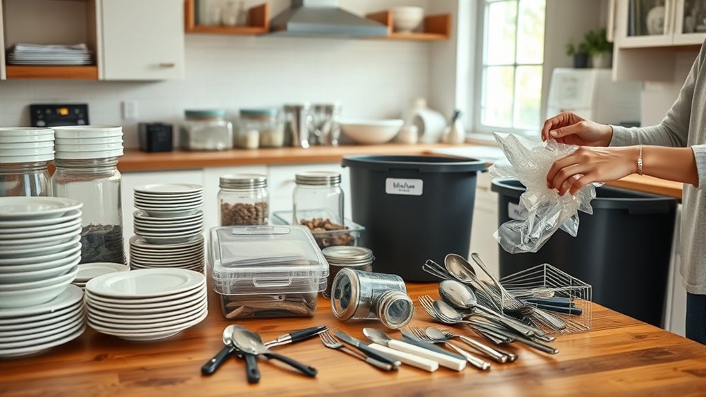 organize declutter simplify packing
