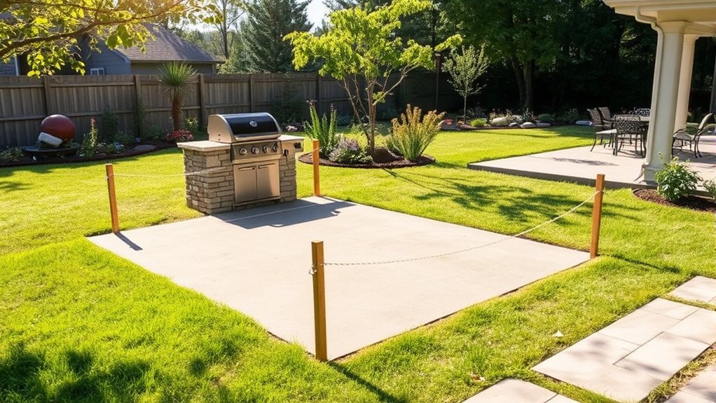 outdoor kitchen layout planning