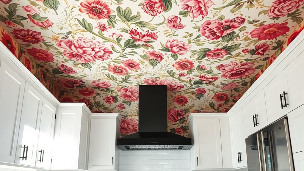 patterned texture enhances kitchen