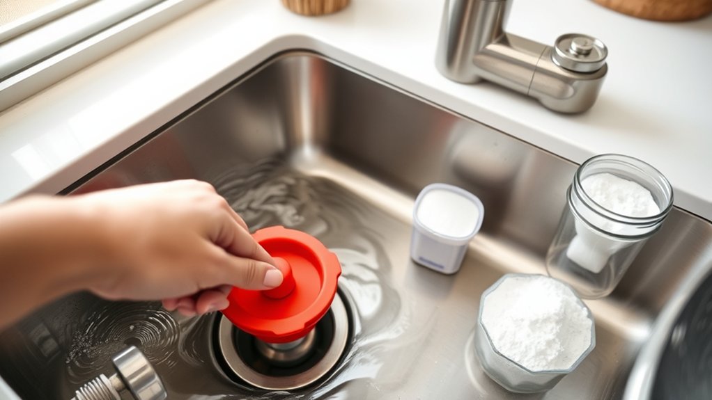 plunge baking soda flush