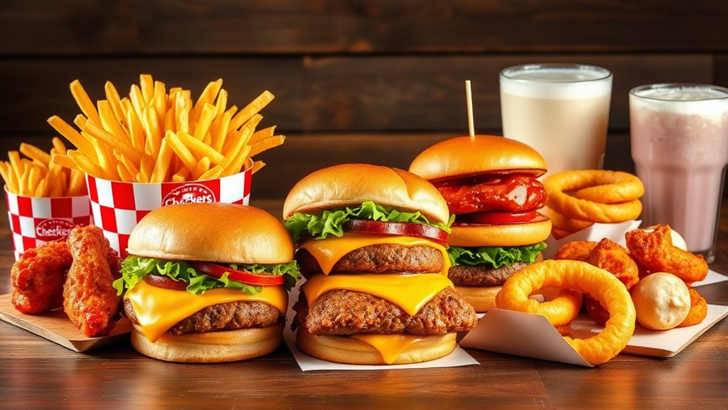 popular checkers menu items