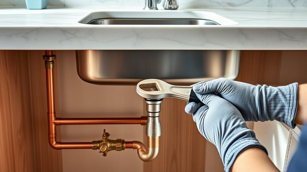 prepare pipes and connections