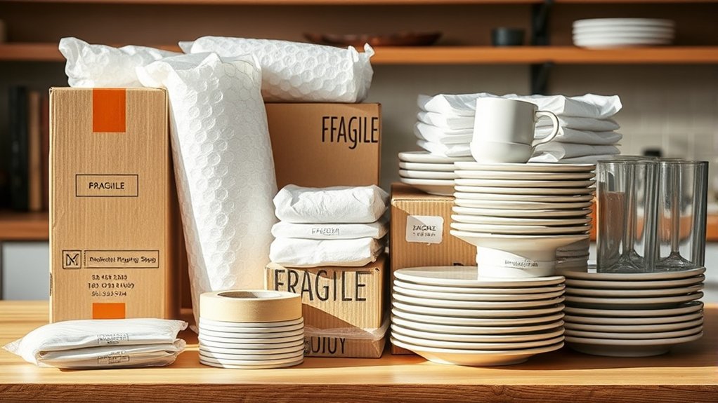 proper kitchen packing supplies