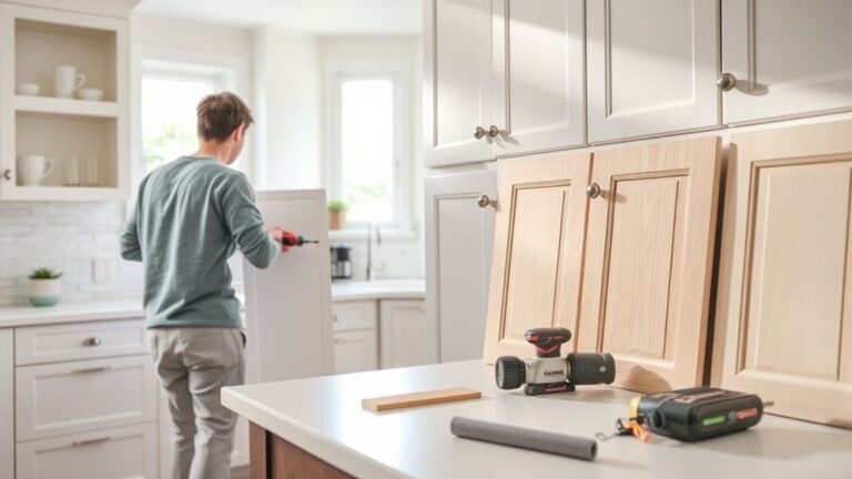reface kitchen cabinets easily