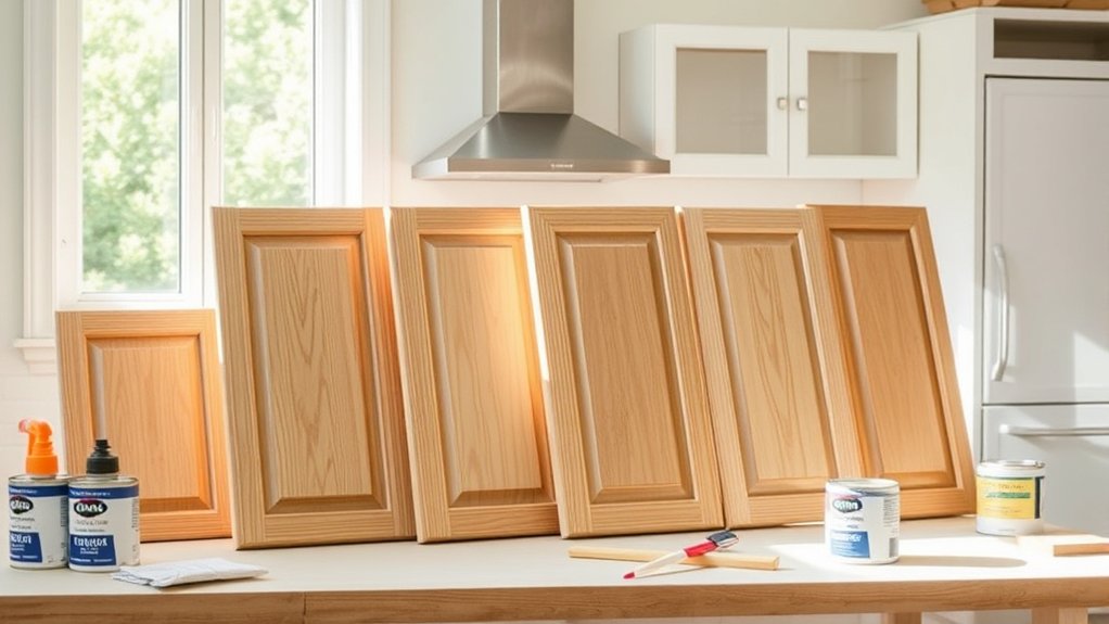 refinish kitchen cabinets easily