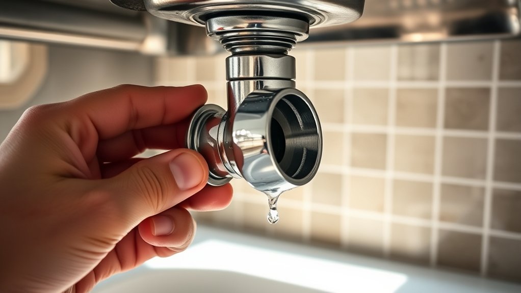 remove and inspect drain trap