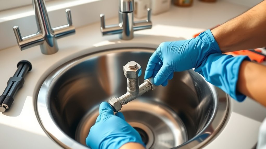 remove kitchen sink easily