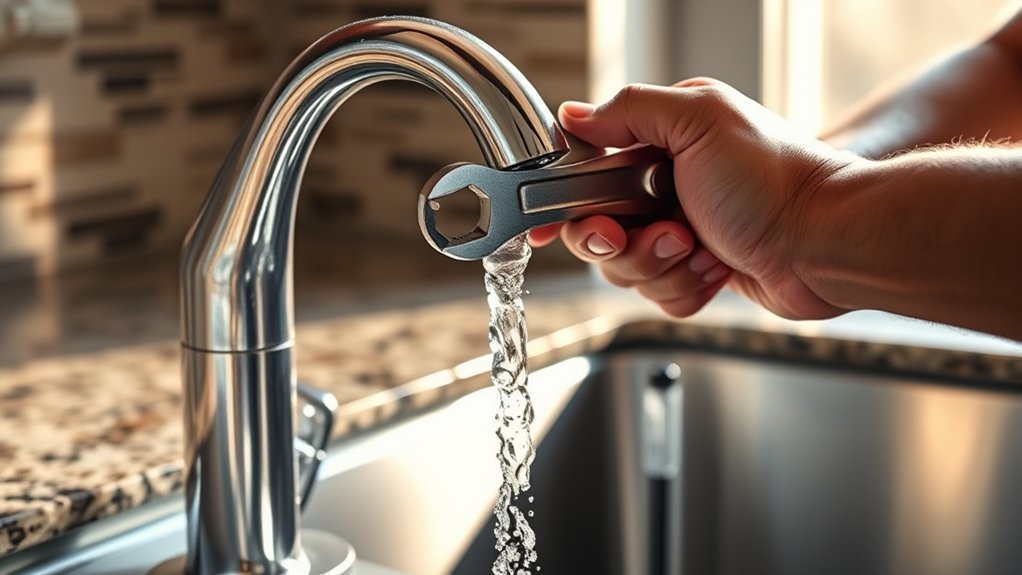 repairing a dripping faucet