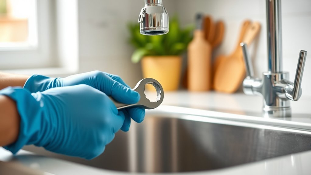 replace faucet washer easily