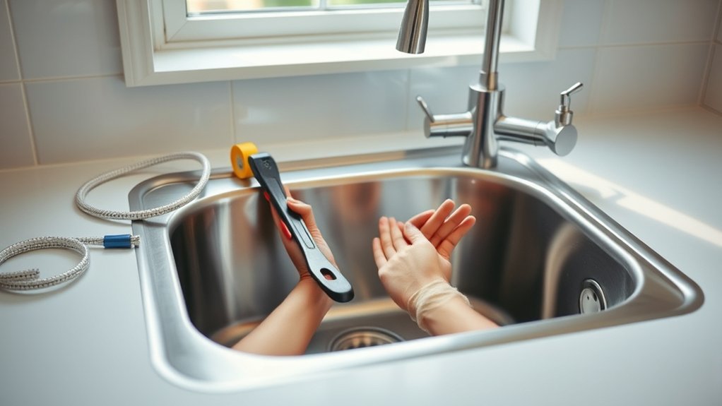 replace kitchen sink easily