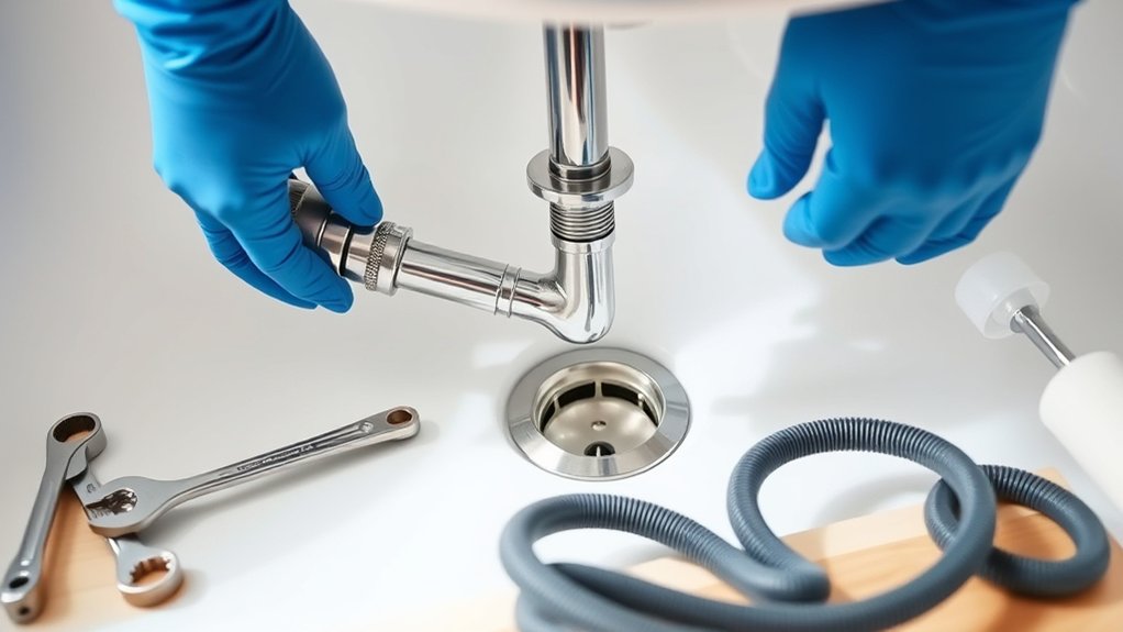 replacing kitchen sink drain